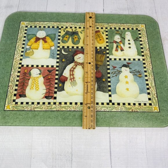 Debbie Mumm Creative Tops Christmas Holiday Tempered Glass Counter Top Protector - Picture 7 of 16